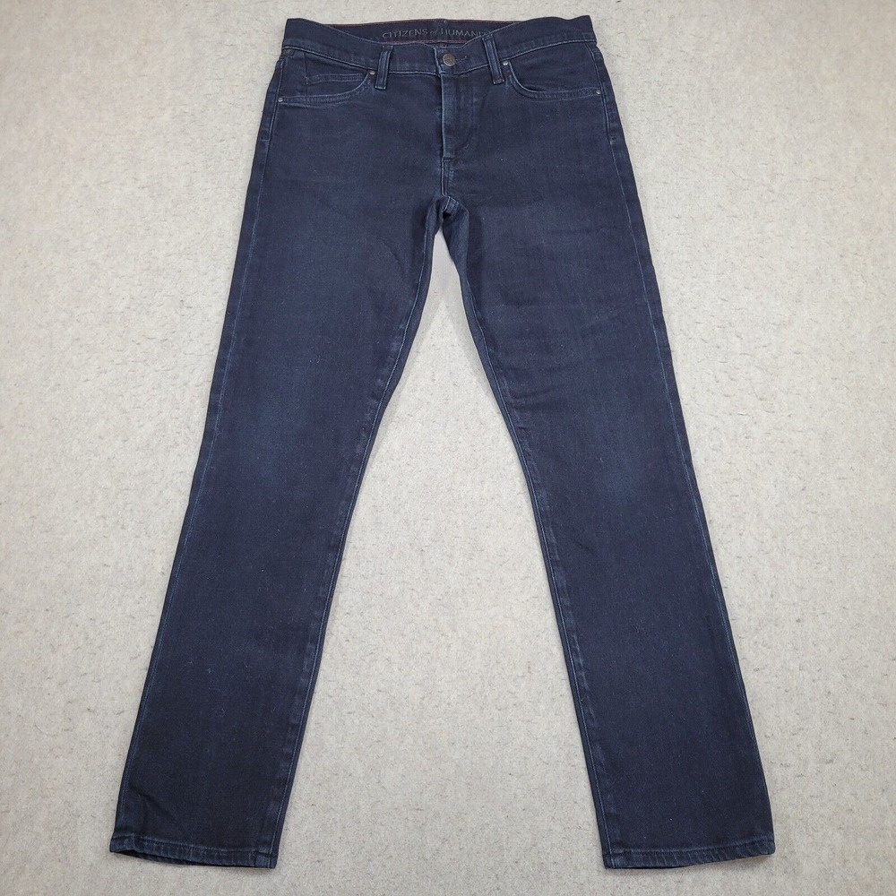 Citizens of Humanity Jeans Womens 28 Skinny Fit Dark Blue Wash 30x27 Mid‎ Rise